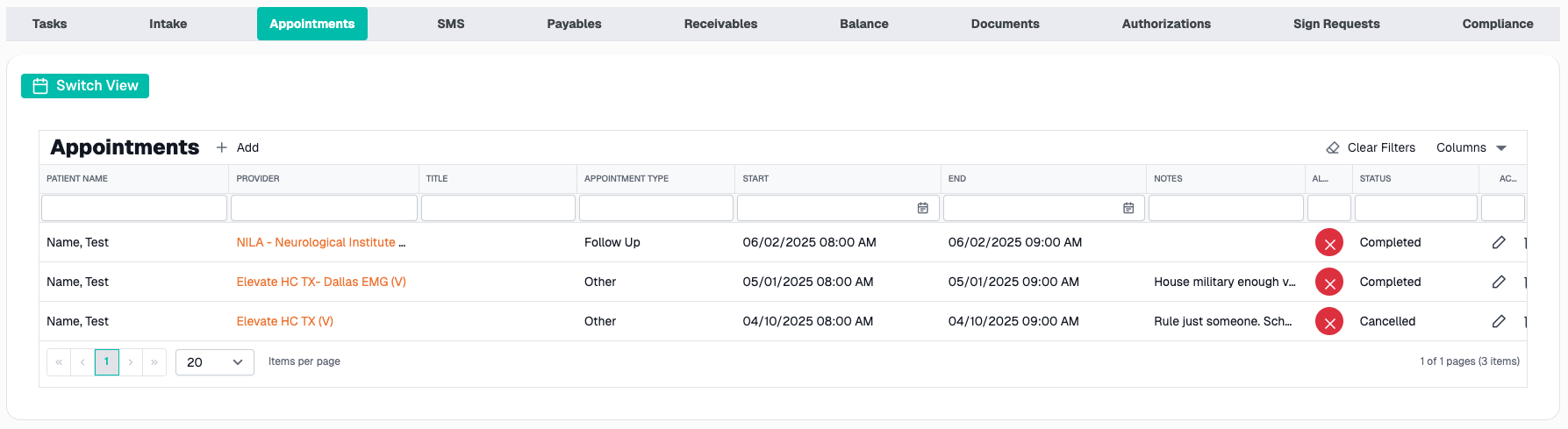 Case File Tab Overview